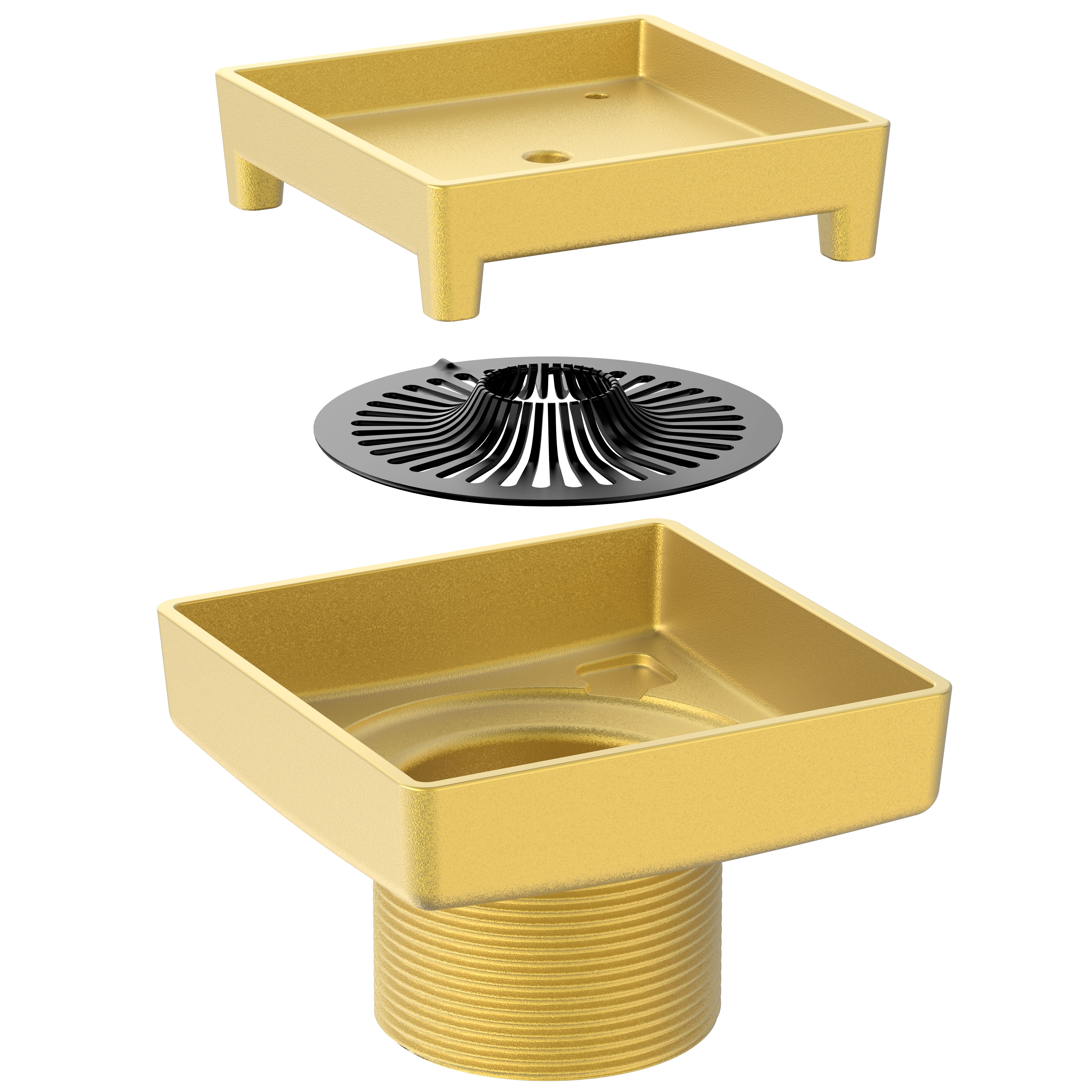 Ebbe LEGACY Drain - 4 Inch - Champagne Gold