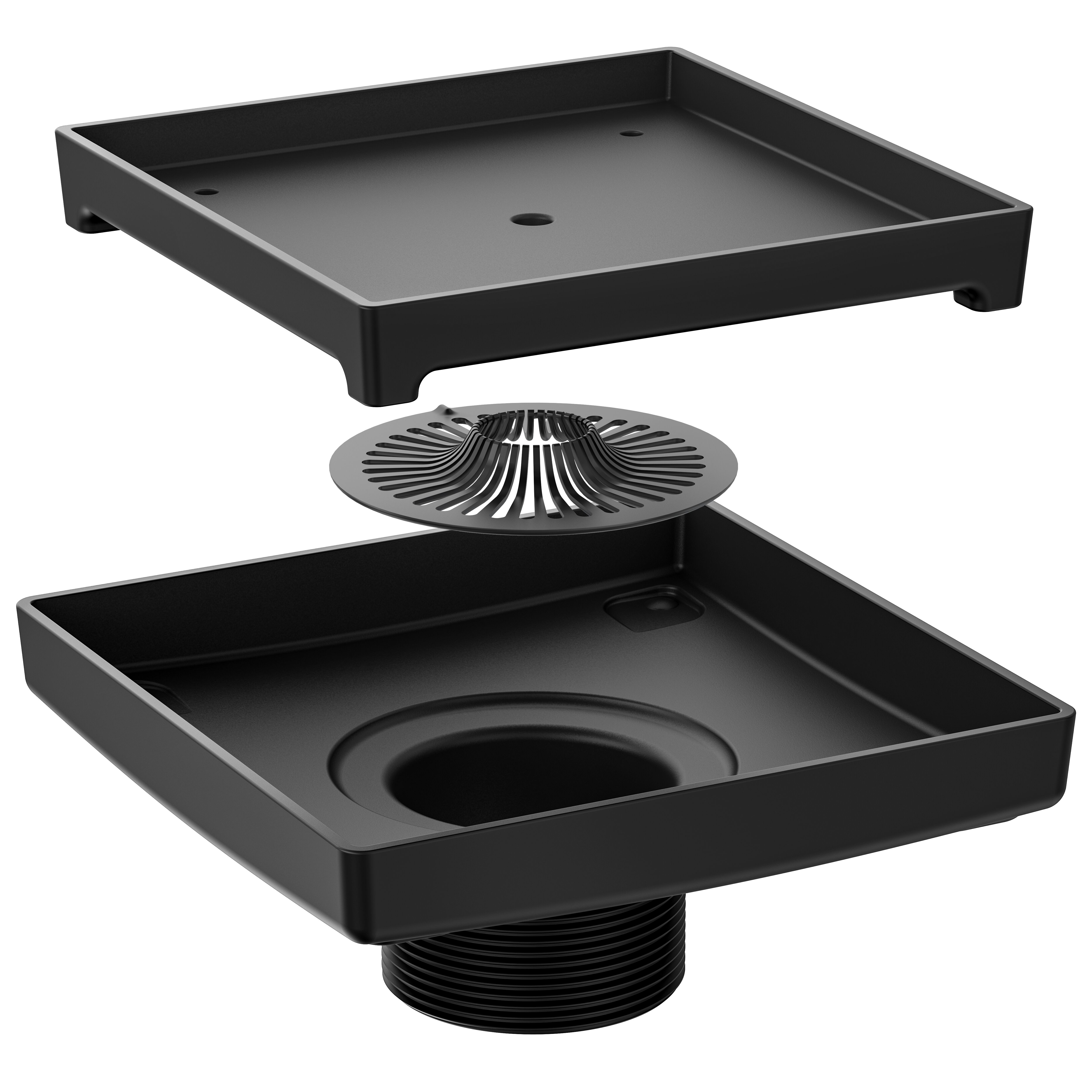 Ebbe LEGACY Drain - 6 inch - Matte Black