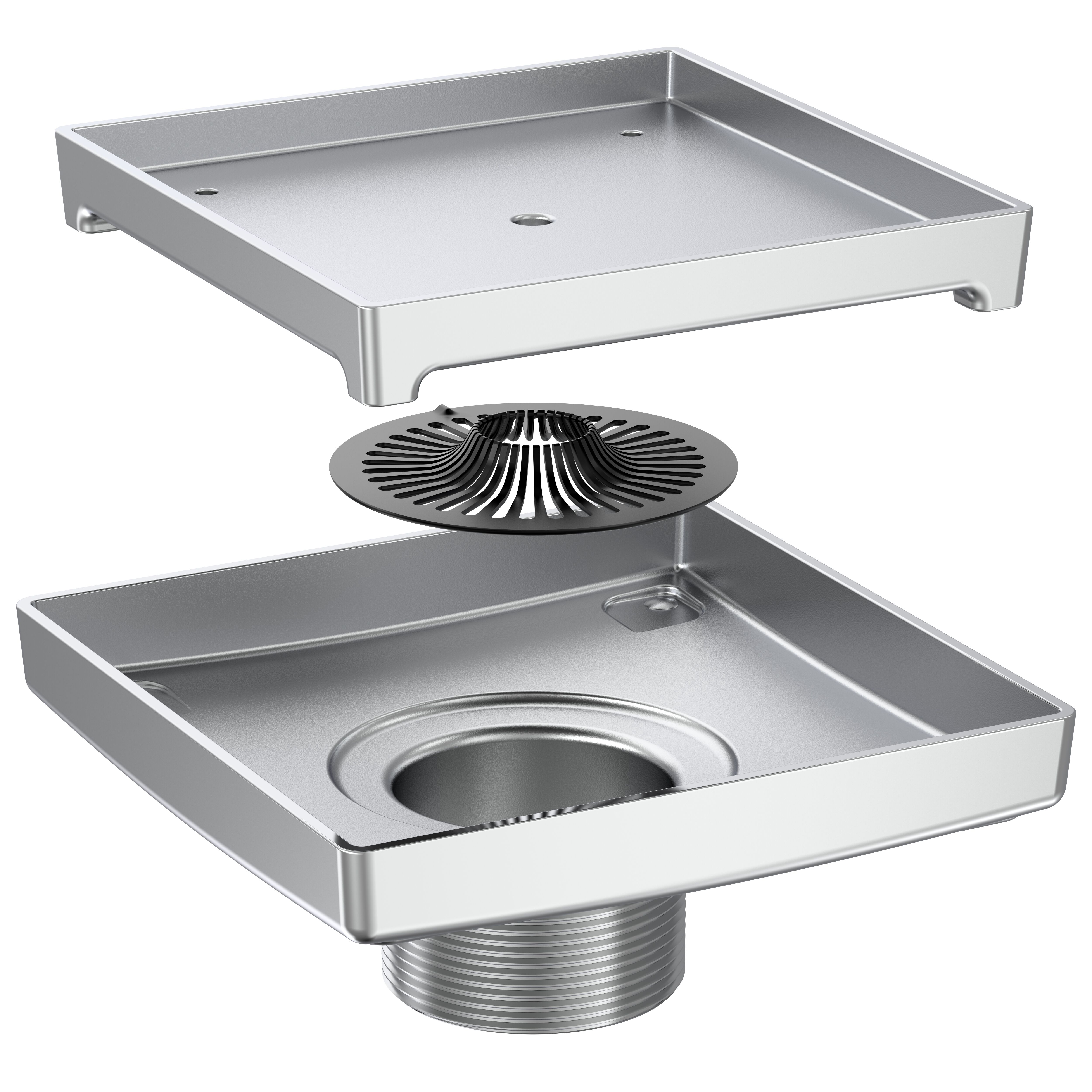 Ebbe LEGACY Drain - 6 Inch - Polished Chrome