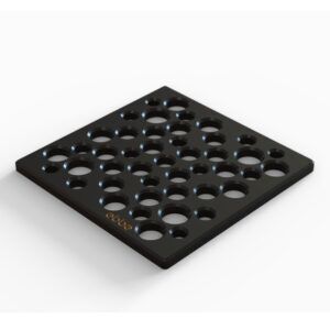 BUBBLES - Matte Black - Unique Drain Cover