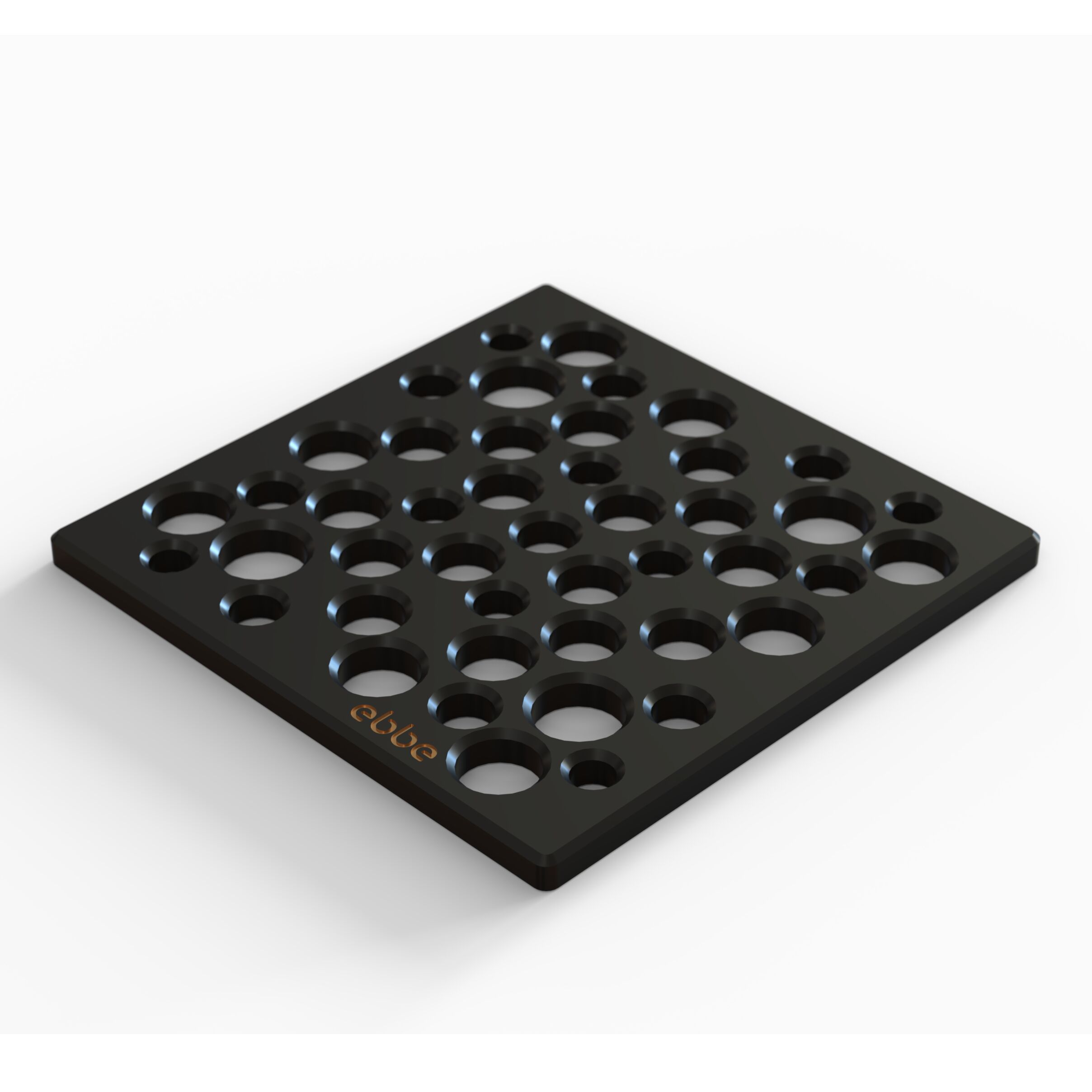 BUBBLES - Matte Black - Unique Drain Cover